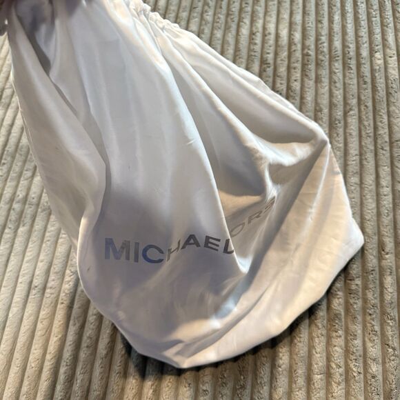 Michael Kors Fulton Signature Logo Shoulder Bag, LG Dark Gray With Storage Bag - Picture 9 of 16